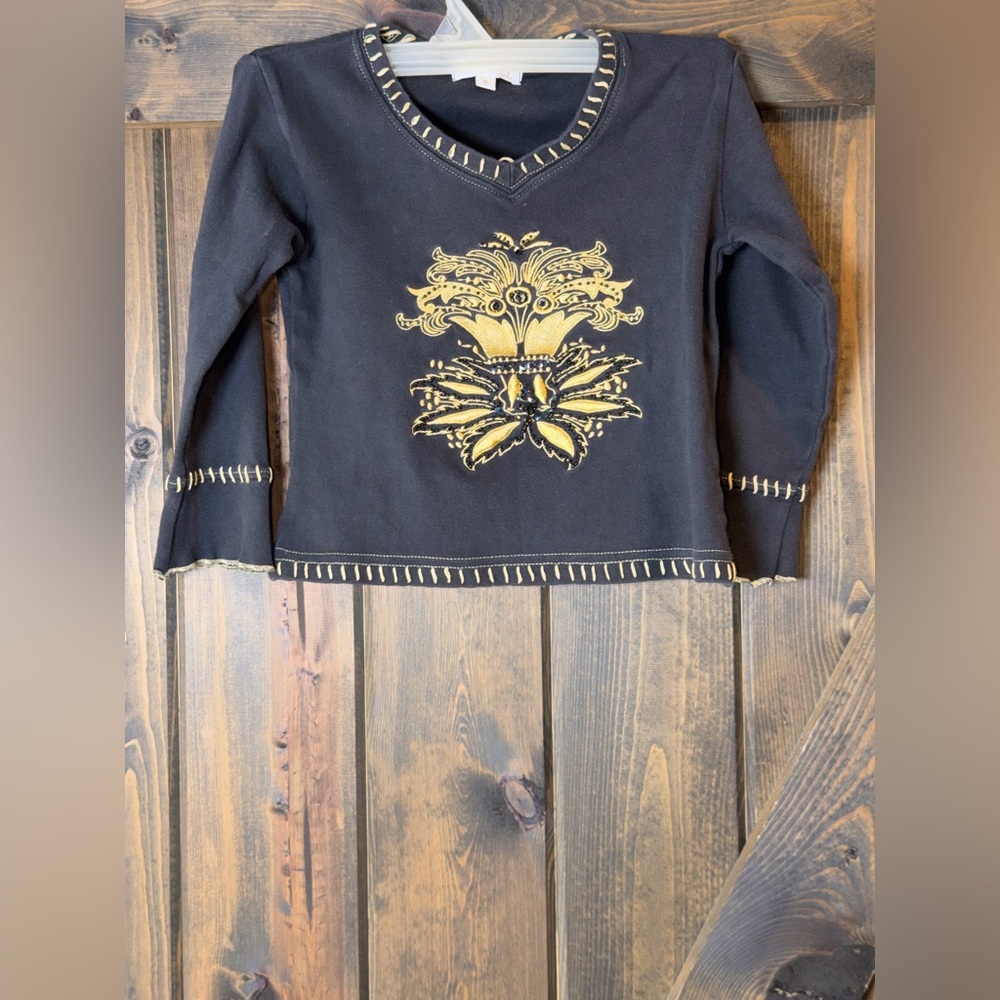 Trish Scully Whimsigoth Embroidery Top